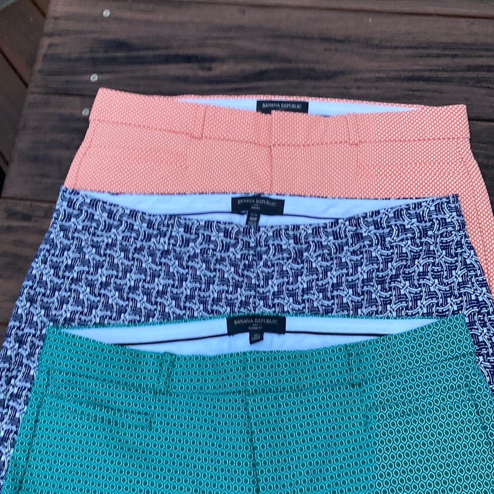 3 pair of Banana Republic dress pants.